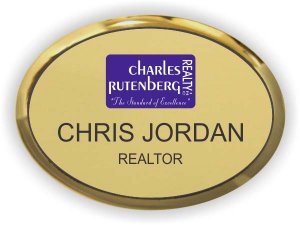 (image for) Charles Rutenberg Realty Executive Oval Gold Badge