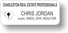 (image for) Charleston Real Estate Professionals White Badge