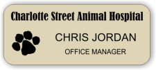 (image for) Charlotte Street Animal Hospital Ivory Badge