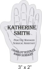 (image for) Charlottesville Hand Surgery Shaped Silver badge