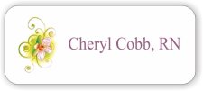 (image for) Cheryl Cobb RN White Name Badge
