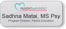 (image for) Child Abuse Prevention Center Silver Badge Parent to Parent Logo