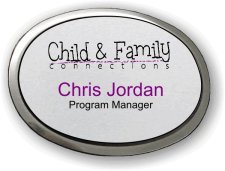 (image for) Child & Family Connections Silver Oval Executive Badge