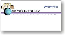 (image for) Children's Dental Care Logo Only White Badge