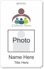 (image for) Childrenz Haven Photo ID Vertical Double Sided Badge