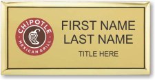 (image for) Chipotle Mexican Grill Gold Executive Badge - Stacked Name