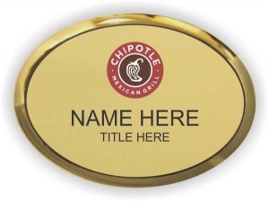 (image for) Chipotle Mexican Grill Gold Executive Oval Badge