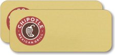 (image for) Chipotle Mexican Grill Gold Logo Only Badge - Pack of 25