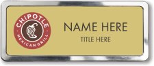 (image for) Chipotle Mexican Grill Gold Polished Frame Prestige Badge