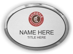 (image for) Chipotle Mexican Grill Silver Executive Oval Badge