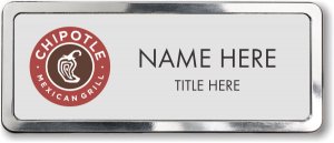 (image for) Chipotle Mexican Grill Silver Polished Frame Prestige Badge