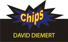 (image for) Chips Black Shaped Badge