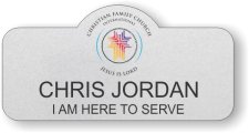 (image for) Christian Family Church Silver Shaped Badge