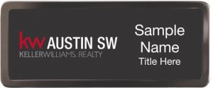 (image for) Keller Williams Austin SW Black Chrome badge