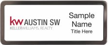 (image for) Keller Williams Austin SW Black Chrome badge