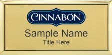 (image for) Cinnabon Executive Gold Name Badge
