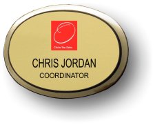 (image for) Circle The Date Gold Executive Oval Badge