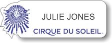 (image for) Cirque du Soleil White Shaped Badge
