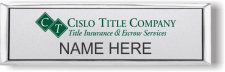 (image for) Cislo Title Company Small Silver Executive Badge