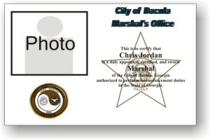 (image for) City of Dacula Marshal\'s Office Photo ID Badge