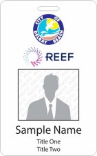 (image for) City of Delray Beach/Reef Vertical Photo ID Badge