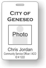 (image for) City of Geneseo Photo ID Badge