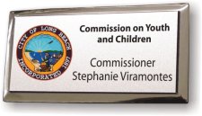 (image for) City of Long Beach Commission on Youth and Children Executive Silver Badge