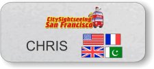 (image for) CitySightseeing San Francisco Four Flag Silver Badge
