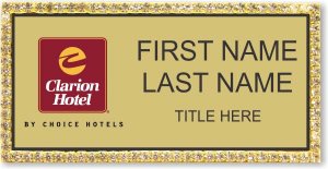 (image for) Clarion Hotel Gold Bling Badge