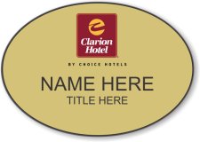 (image for) Clarion Hotel Gold Oval Badge