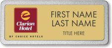 (image for) Clarion Hotel Gold Prestige Badge with Pebbled Frame