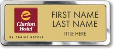 (image for) Clarion Hotel Gold Prestige Badge with Polished Frame