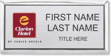 (image for) Clarion Hotel Executive Silver Badge - Stacked Name