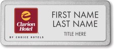 (image for) Clarion Hotel Silver Prestige Badge with Pebbled Frame