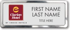 (image for) Clarion Hotel Silver Prestige Badge with Polished Frame