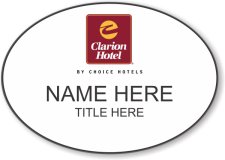 (image for) Clarion Hotel White Oval Badge