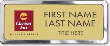 (image for) Clarion Inn Gold Prestige Badge with Polished Frame