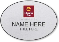 (image for) Clarion Inn Silver Oval Badge