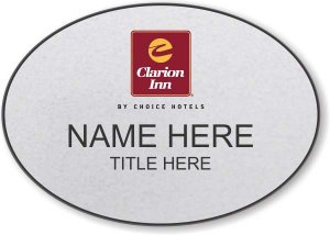 (image for) Clarion Inn Silver Oval Badge