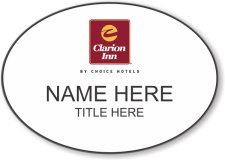 (image for) Clarion Inn White Oval Badge