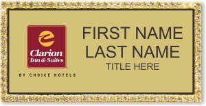 (image for) Clarion Inn & Suites Gold Bling Badge