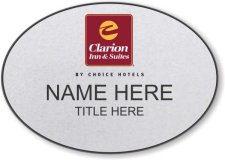 (image for) Clarion Inn & Suites Silver Oval Badge