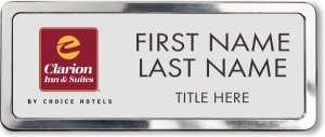 (image for) Clarion Inn & Suites Silver Prestige Badge with Polished Frame