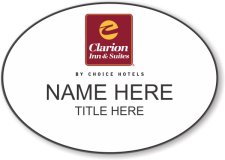 (image for) Clarion Inn & Suites White Oval Badge