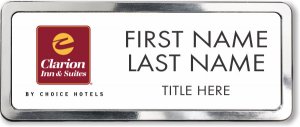 (image for) Clarion Inn & Suites White Prestige Badge with Polished Frame