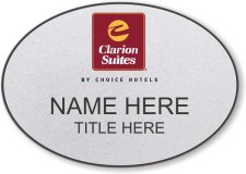 (image for) Clarion Suites Silver Oval Badge