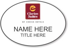 (image for) Clarion Suites White Oval Badge