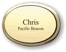 (image for) Clark Realty Management Executive Oval Gold Badge
