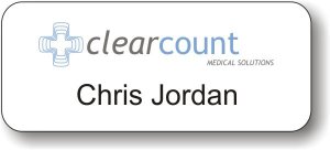 (image for) ClearCount Medical White Badge