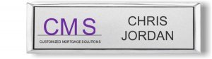 (image for) Customized Mortgage Solutions Small Silver Executive Badge